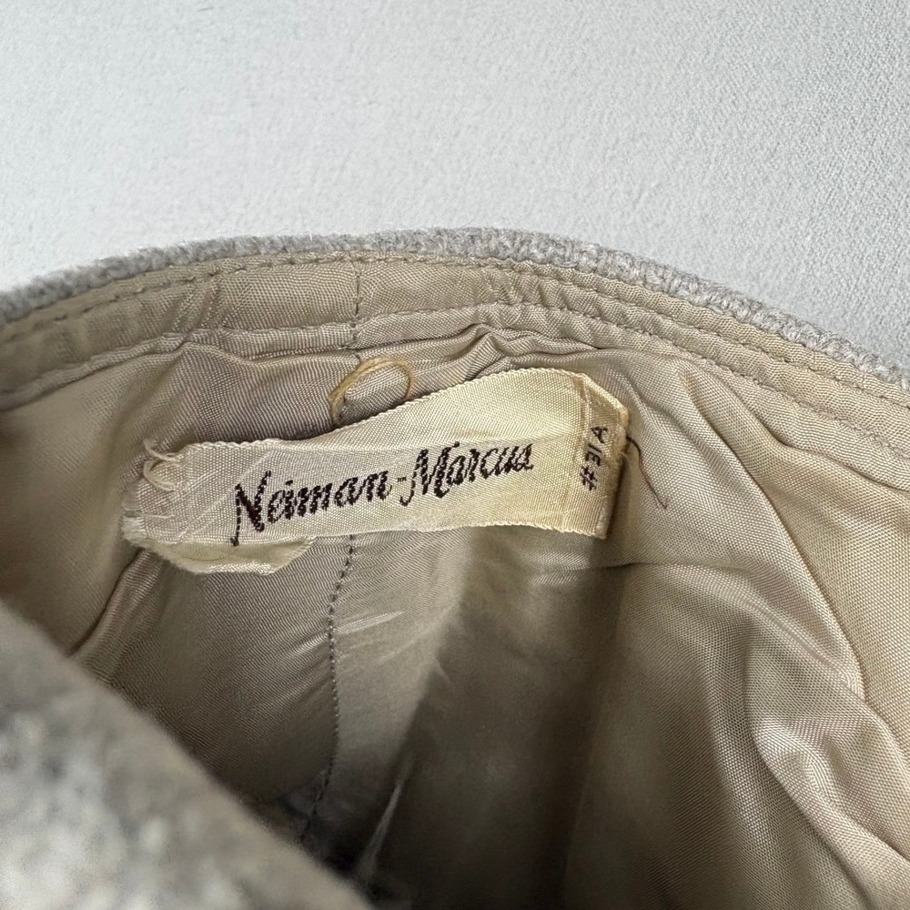 Vintage Anne Klein Neiman Marcus Wide Leg Trousers Beige ILGWU Union Made 70s - Picture 4 of 7